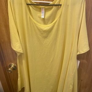 LuLaRoe Yellow Oversized Short Sleeve T-Shirt